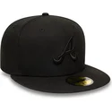 gorra-plana-negra-ajustada-con-logo-negro-59fifty-de-atlanta-braves-mlb-de-new-era