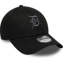 gorra-curva-negra-ajustable-con-logo-gris-9forty-league-essential-de-detroit-tigers-mlb-de-new-era