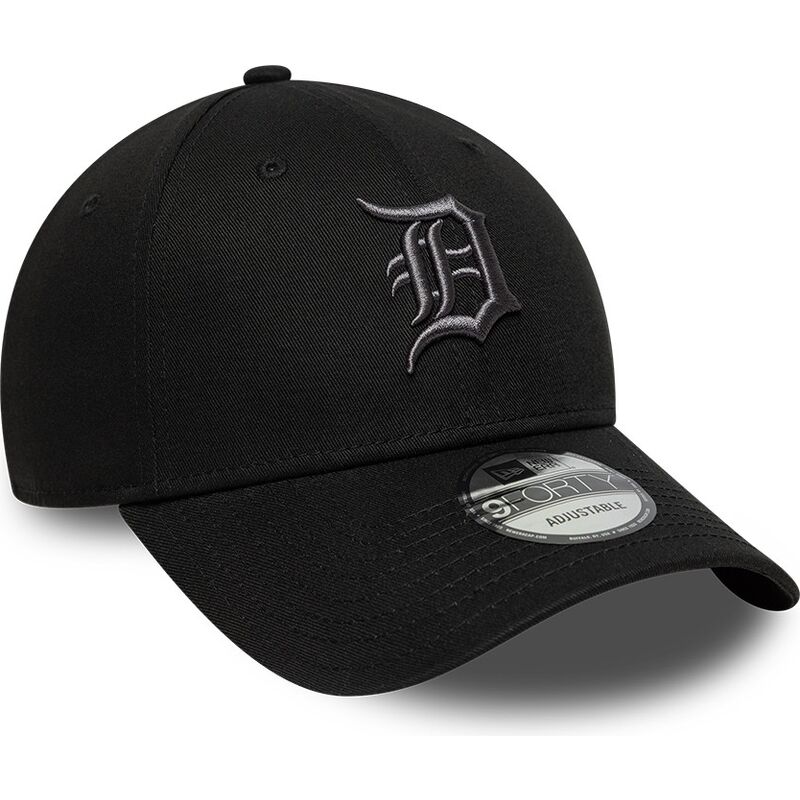 gorra-curva-negra-ajustable-con-logo-gris-9forty-league-essential-de-detroit-tigers-mlb-de-new-era gorra-curva-negra-ajustable-con-logo-gris-9forty-league-essential-de-detroit-tigers-mlb-de-new-era