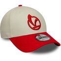 gorra-curva-roja-y-beige-ajustable-9forty-contrast-visor-vespa-piaggio-de-new-era