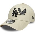 gorra-curva-beige-ajustable-con-logo-negro-9forty-outdoor-icon-de-los-angeles-dodgers-mlb-de-new-era