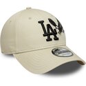 gorra-curva-beige-ajustable-con-logo-negro-9forty-outdoor-icon-de-los-angeles-dodgers-mlb-de-new-era