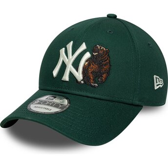 Gorra curva verde ajustable 9FORTY Outdoor Icon de New York Yankees MLB de New Era