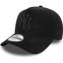 gorra-curva-negra-snapback-con-logo-negro-e-frame-faux-suede-de-new-york-yankees-mlb-de-new-era