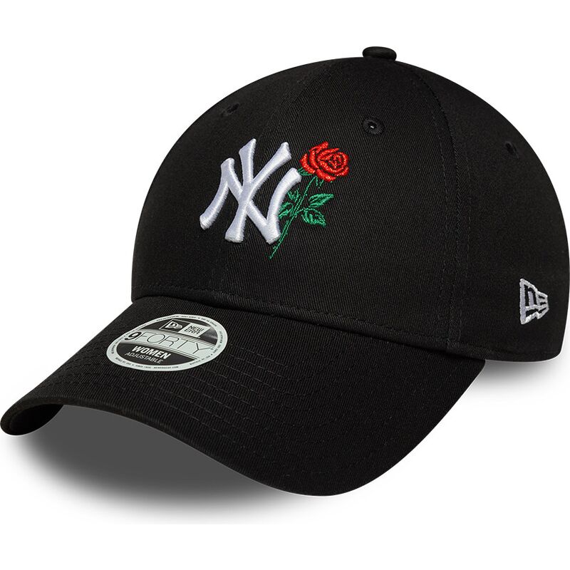 gorra-curva-negra-ajustable-para-mujer-9forty-flower-icon-de-new-york-yankees-mlb-de-new-era