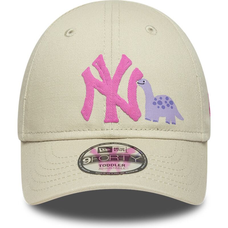 gorra-curva-beige-ajustable-para-nino-con-logo-rosa-9forty-dino-icon-de-new-york-yankees-mlb-de-new-era