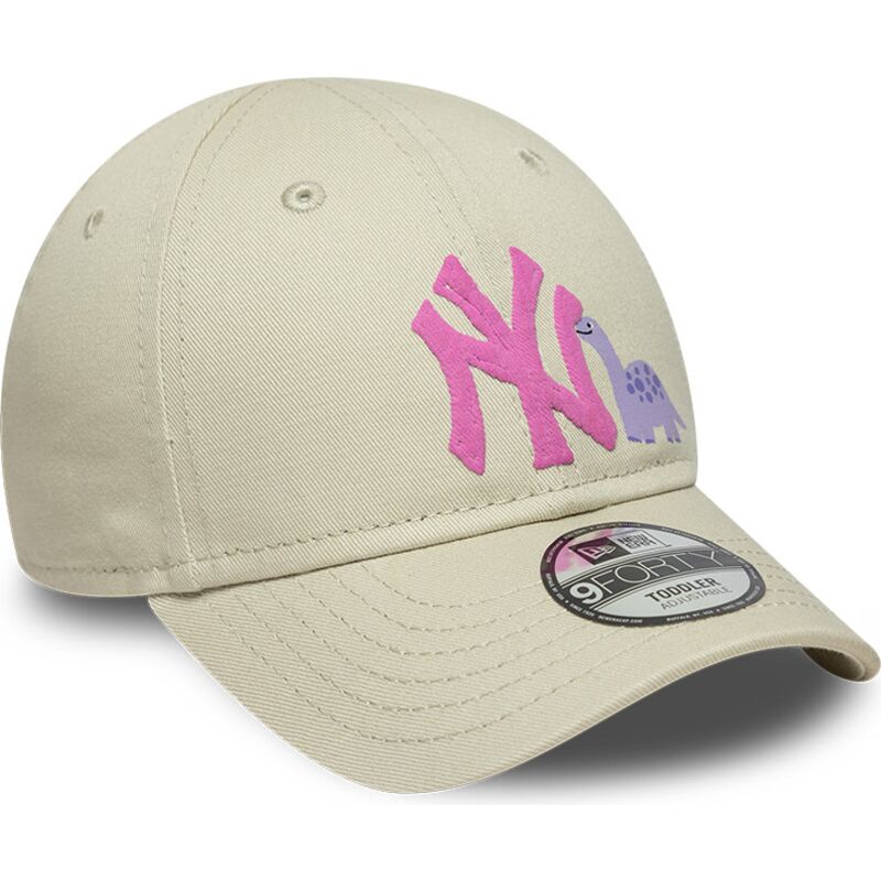 gorra-curva-beige-ajustable-para-nino-con-logo-rosa-9forty-dino-icon-de-new-york-yankees-mlb-de-new-era