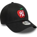 gorra-curva-negra-ajustable-para-nino-9forty-fruit-icon-apple-de-new-york-yankees-mlb-de-new-era