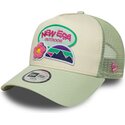 gorra-trucker-verde-y-beige-para-nino-a-frame-outdoor-de-new-era