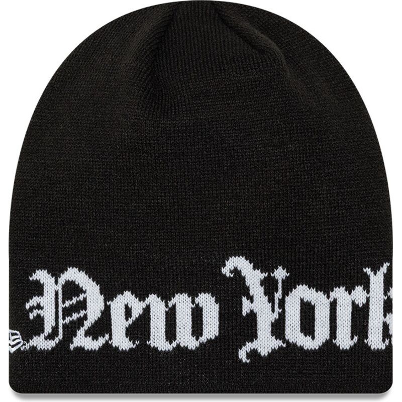 gorro-negro-knit-skully-wordmark-de-new-york-yankees-mlb-de-new-era