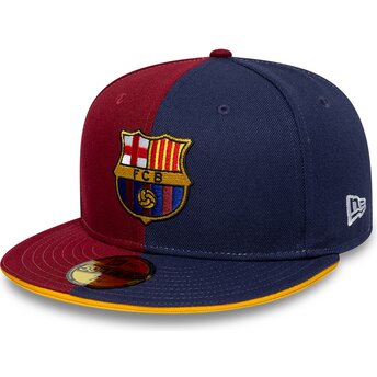 Gorra plana azul y roja ajustada 9FIFTY Poly de FC Barcelona LALIGA de New Era