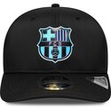 gorra-curva-negra-snapback-con-logo-multicolor-9seventy-stretch-snap-tpu-de-fc-barcelona-laliga-de-new-era