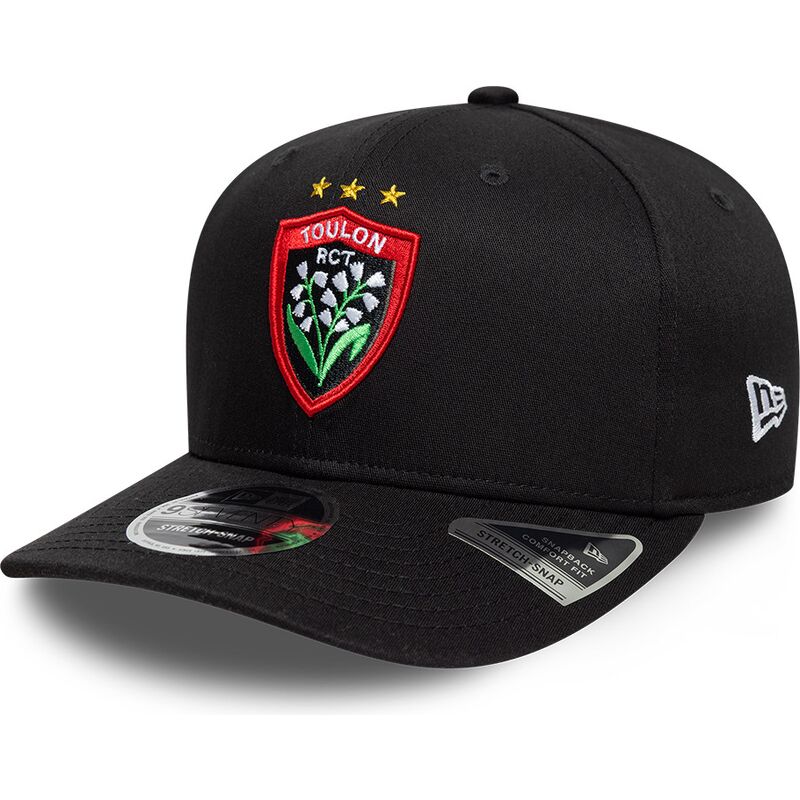 gorra-curva-negra-snapback-9seventy-stretch-snap-lily-de-rugby-club-toulonnais-french-rugby-federation-ffr-de-new-era