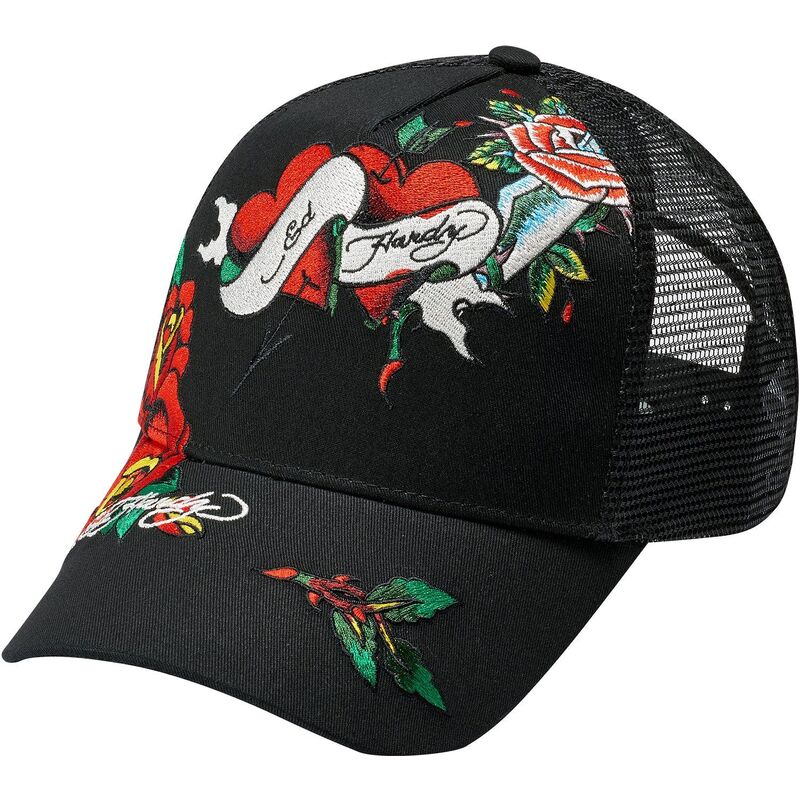 gorra-trucker-negra-love-ed-de-ed-hardy gorra-trucker-negra-love-ed-de-ed-hardy