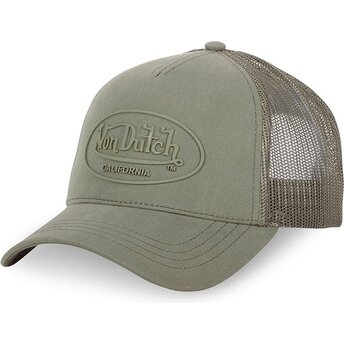Gorra trucker verde con logo verde LOG09 de Von Dutch