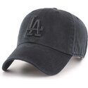 gorra-curva-negra-ajustable-con-logo-negro-clean-up-tonal-de-los-angeles-dodgers-mlb-de-47-brand