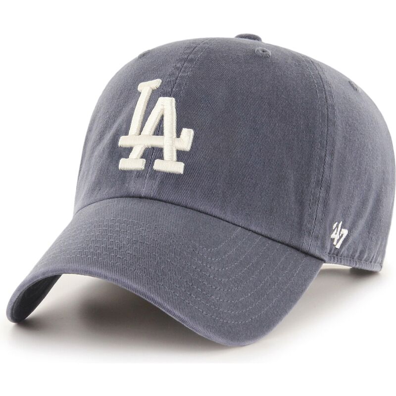 gorra-curva-gris-ajustable-clean-up-vintage-navy-de-los-angeles-dodgers-mlb-de-47-brand gorra-curva-gris-ajustable-clean-up-vintage-navy-de-los-angeles-dodgers-mlb-de-47-brand