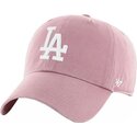 gorra-curva-rosa-ajustable-clean-up-mauve-de-los-angeles-dodgers-mlb-de-47-brand