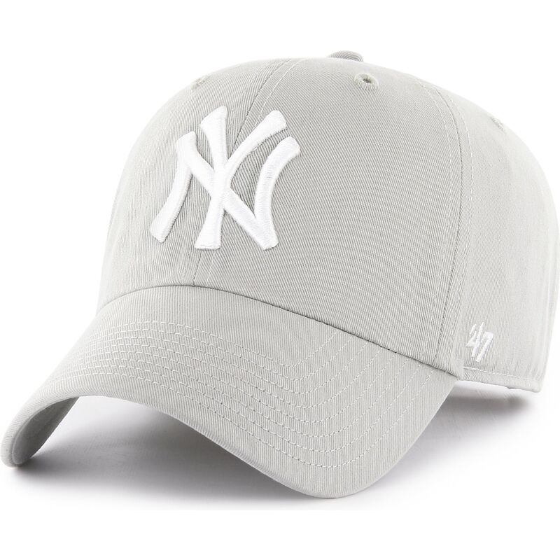 gorra-curva-gris-claro-ajustable-clean-up-no-loop-label-de-new-york-yankees-mlb-de-47-brand
