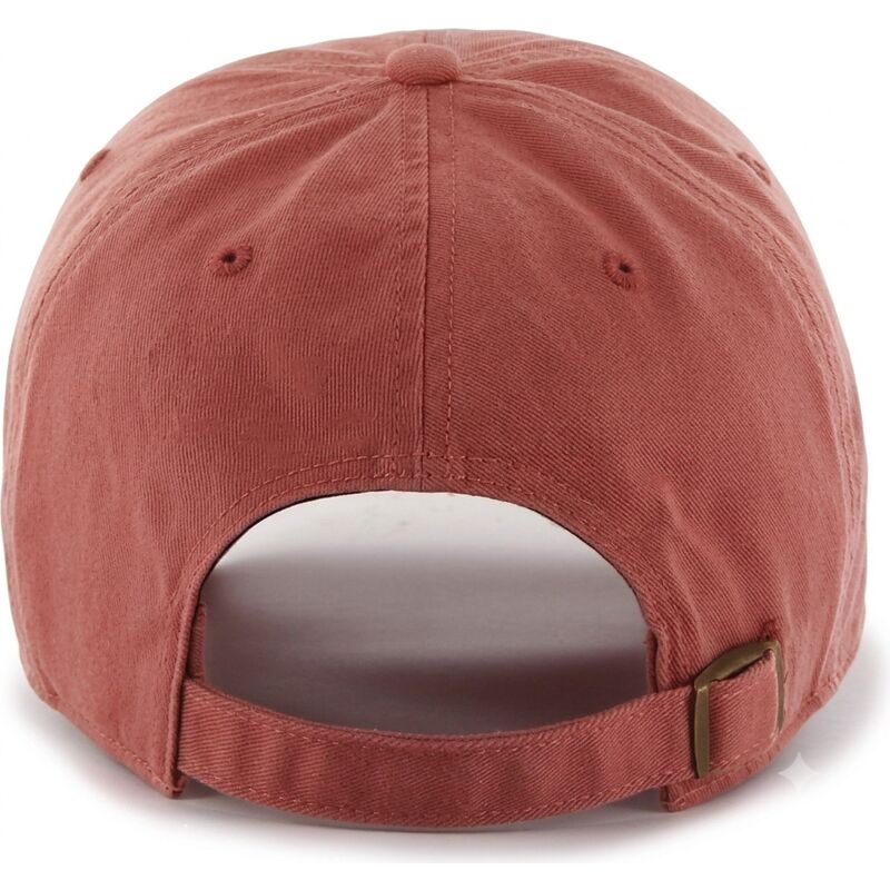 gorra-curva-roja-claro-ajustable-clean-up-no-loop-label-island-red-de-new-york-yankees-mlb-de-47-brand