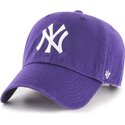 gorra-curva-violeta-ajustable-clean-up-no-loop-label-de-new-york-yankees-mlb-de-47-brand