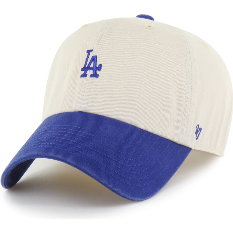 gorra-curva-beige-y-azul-ajustable-clean-up-base-runner-two-tone-de-los-angeles-dodgers-mlb-de-47-brand gorra-curva-beige-y-azul-ajustable-clean-up-base-runner-two-tone-de-los-angeles-dodgers-mlb-de-47-brand
