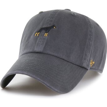 Gorra curva gris ajustable Clean Up Base Runner Icon Dog de 47 Brand