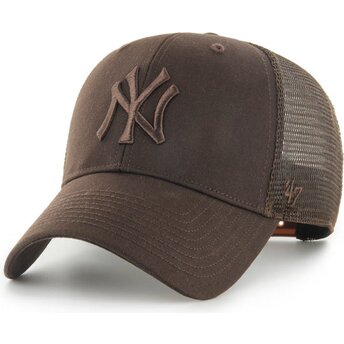 Gorra trucker marrón con logo marrón MVP Branson de New York Yankees MLB de 47 Brand