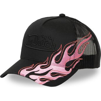Gorra trucker negra y rosa FEU de Von Dutch
