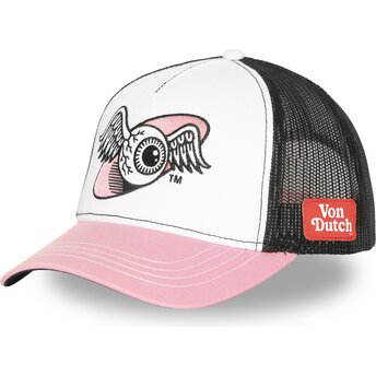 Gorra trucker rosa y negra OEIL de Von Dutch