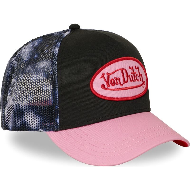 gorra-trucker-negra-y-rosa-space-de-von-dutch gorra-trucker-negra-y-rosa-space-de-von-dutch