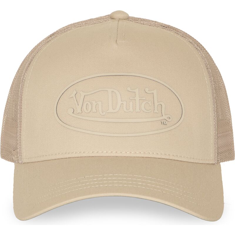gorra-trucker-beige-log23-de-von-dutch
