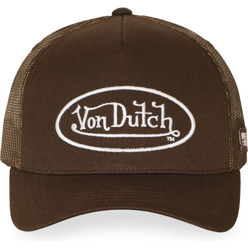 gorra-trucker-marron-ajustable-lofb51-de-von-dutch gorra-trucker-marron-ajustable-lofb51-de-von-dutch
