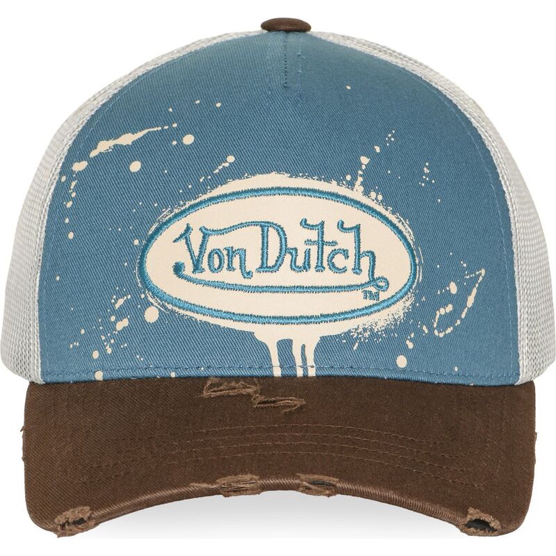 gorra-trucker-azul-y-marron-tag01-de-von-dutch
