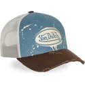 gorra-trucker-azul-y-marron-tag01-de-von-dutch