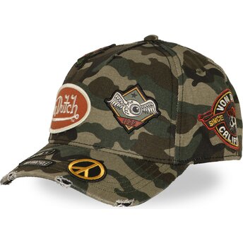 Gorra curva camuflaje snapback KAMO01 de Von Dutch