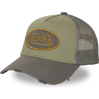 Gorra trucker verde y gris USED 15 de Von Dutch