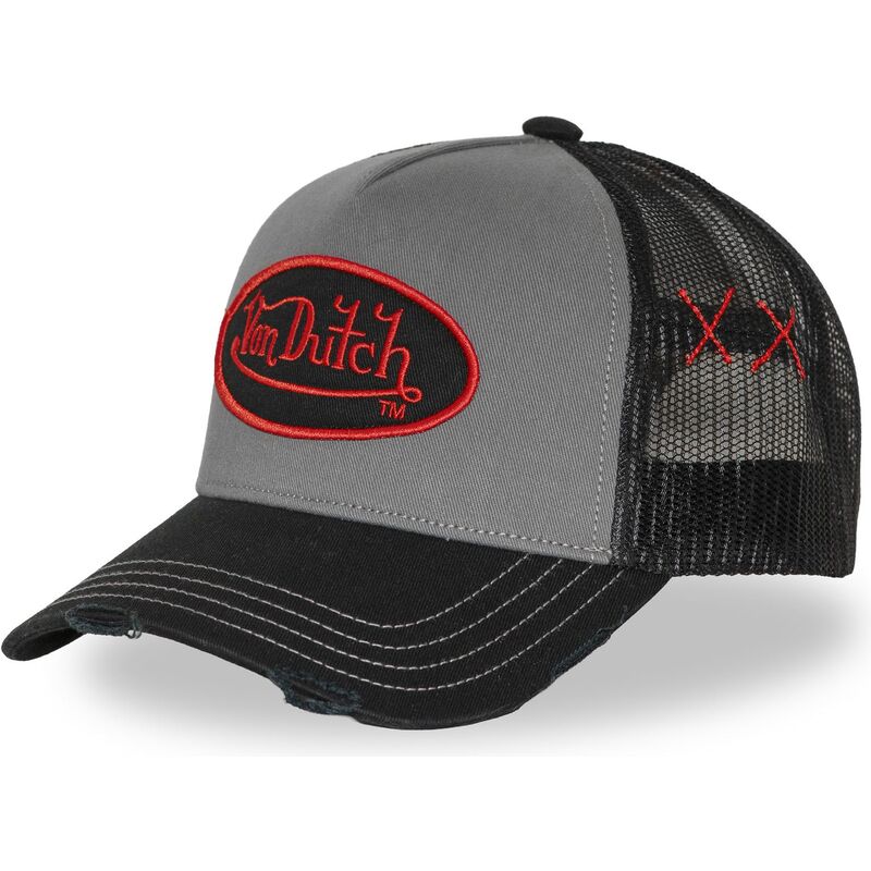 gorra-trucker-gris-y-negra-used-17-de-von-dutch gorra-trucker-gris-y-negra-used-17-de-von-dutch