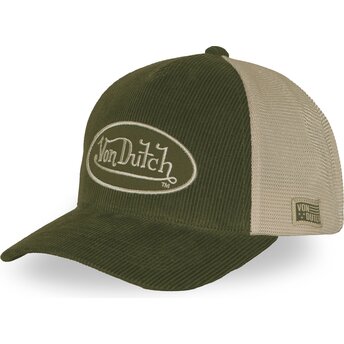 Gorra trucker verde y beige ajustable LOF B47 de Von Dutch