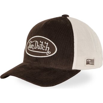 Gorra trucker marrón y beige ajustable LOF B49 de Von Dutch