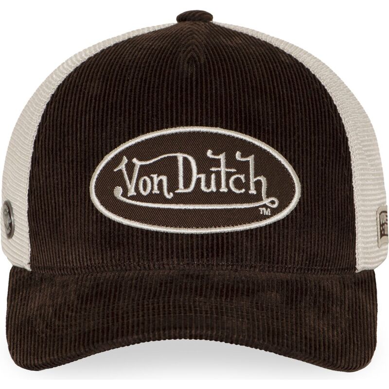gorra-trucker-marron-y-beige-ajustable-lof-b49-de-von-dutch gorra-trucker-marron-y-beige-ajustable-lof-b49-de-von-dutch
