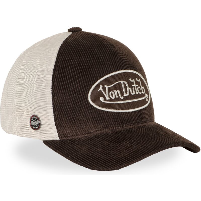 gorra-trucker-marron-y-beige-ajustable-lof-b49-de-von-dutch gorra-trucker-marron-y-beige-ajustable-lof-b49-de-von-dutch