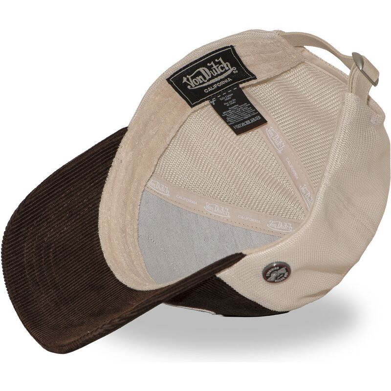 gorra-trucker-marron-y-beige-ajustable-lof-b49-de-von-dutch gorra-trucker-marron-y-beige-ajustable-lof-b49-de-von-dutch