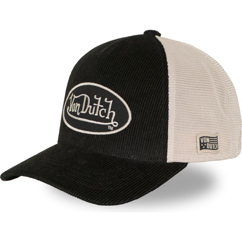 gorra-trucker-negra-y-beige-ajustable-lof-b50-de-von-dutch gorra-trucker-negra-y-beige-ajustable-lof-b50-de-von-dutch
