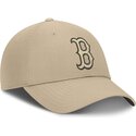 gorra-curva-beige-ajustable-con-logo-beige-club-structured-uv-poly-ripstop-de-boston-red-sox-mlb-de-nike