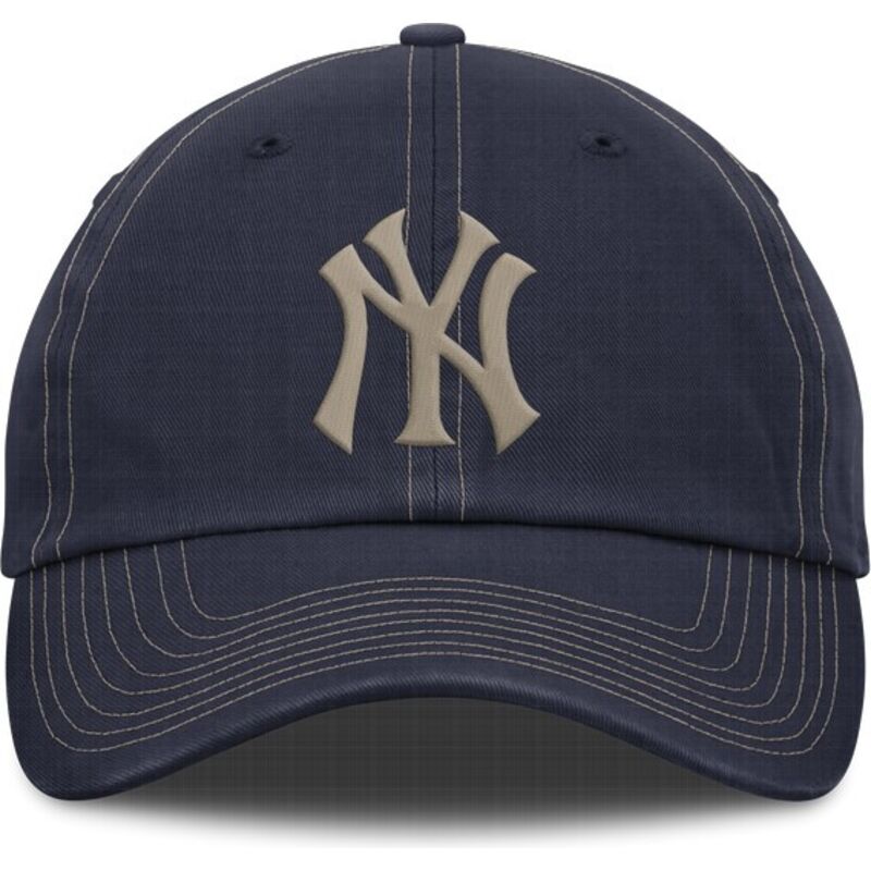 gorra-curva-azul-marino-ajustable-con-logo-beige-fathers-day-club-unstructured-organic-cotton-de-new-york-yankees-mlb-de-nike