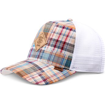 Gorra trucker multicolor HFT Patch Check Turquoise de Djinns