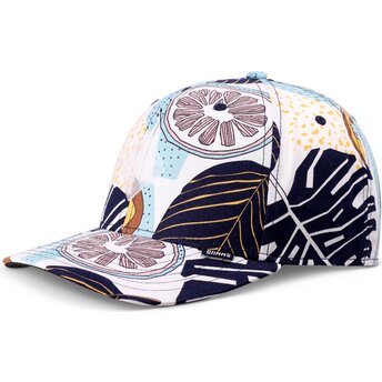 Gorra curva azul snapback TrueFit Aloha Blue de Djinns