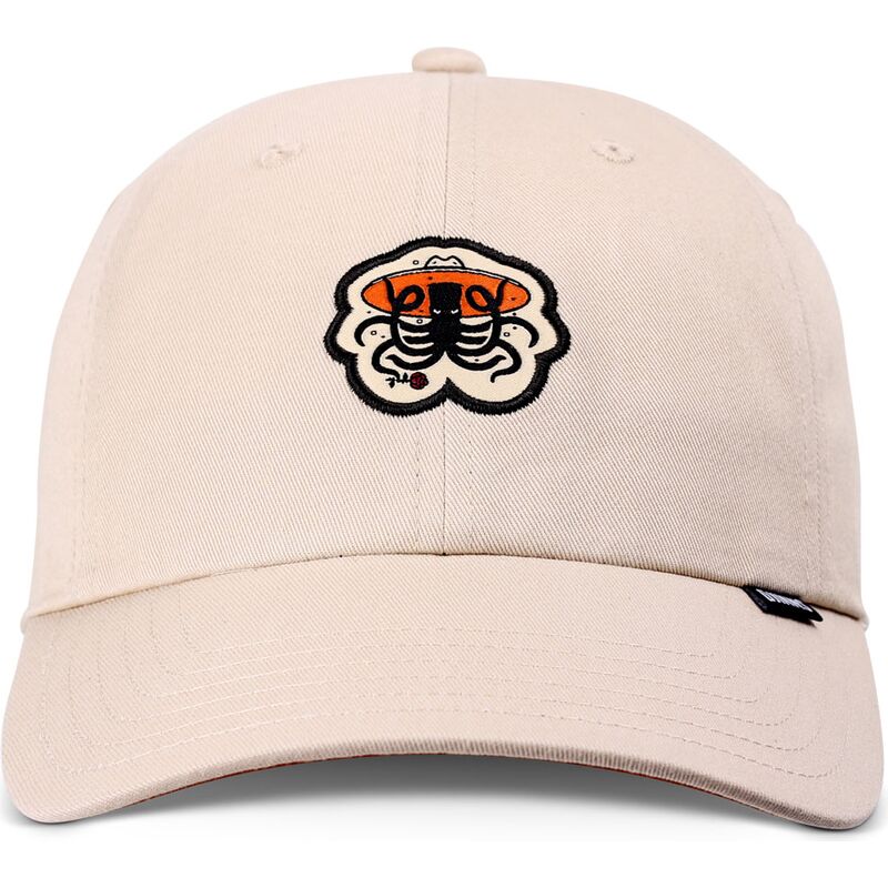 gorra-curva-beige-ajustable-rose-kraken-de-djinns