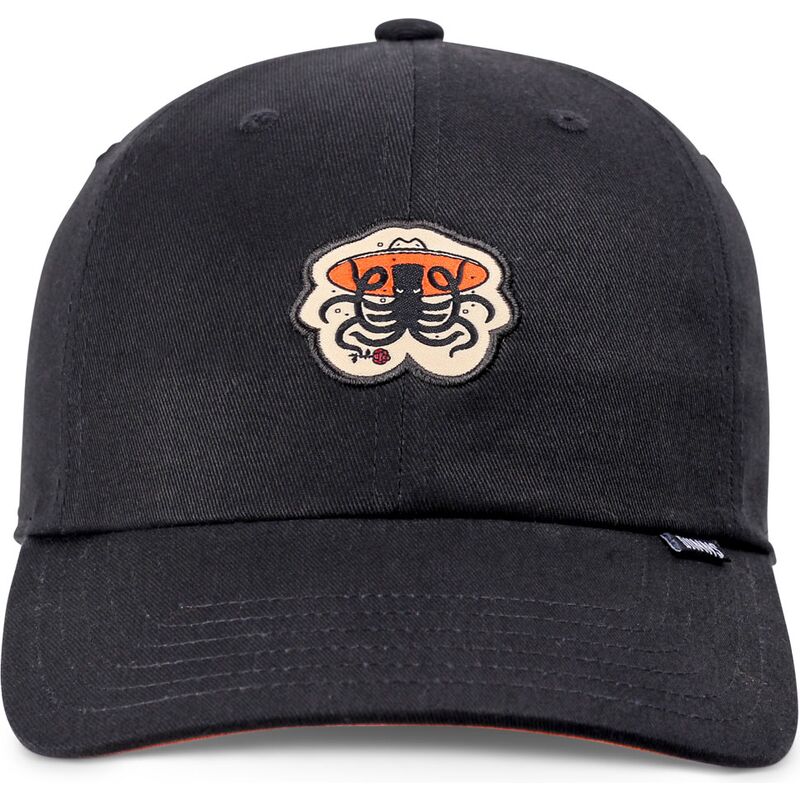 gorra-curva-negra-ajustable-rose-kraken-de-djinns